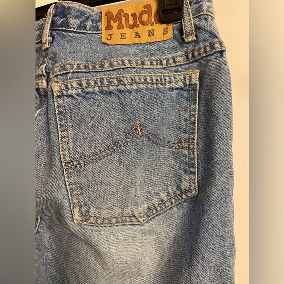 Vintage Y2K Mudd Jeans Flared Leg Raw Hem 00s 90s Retro Size 11. Botton fly - Picture 8 of 12